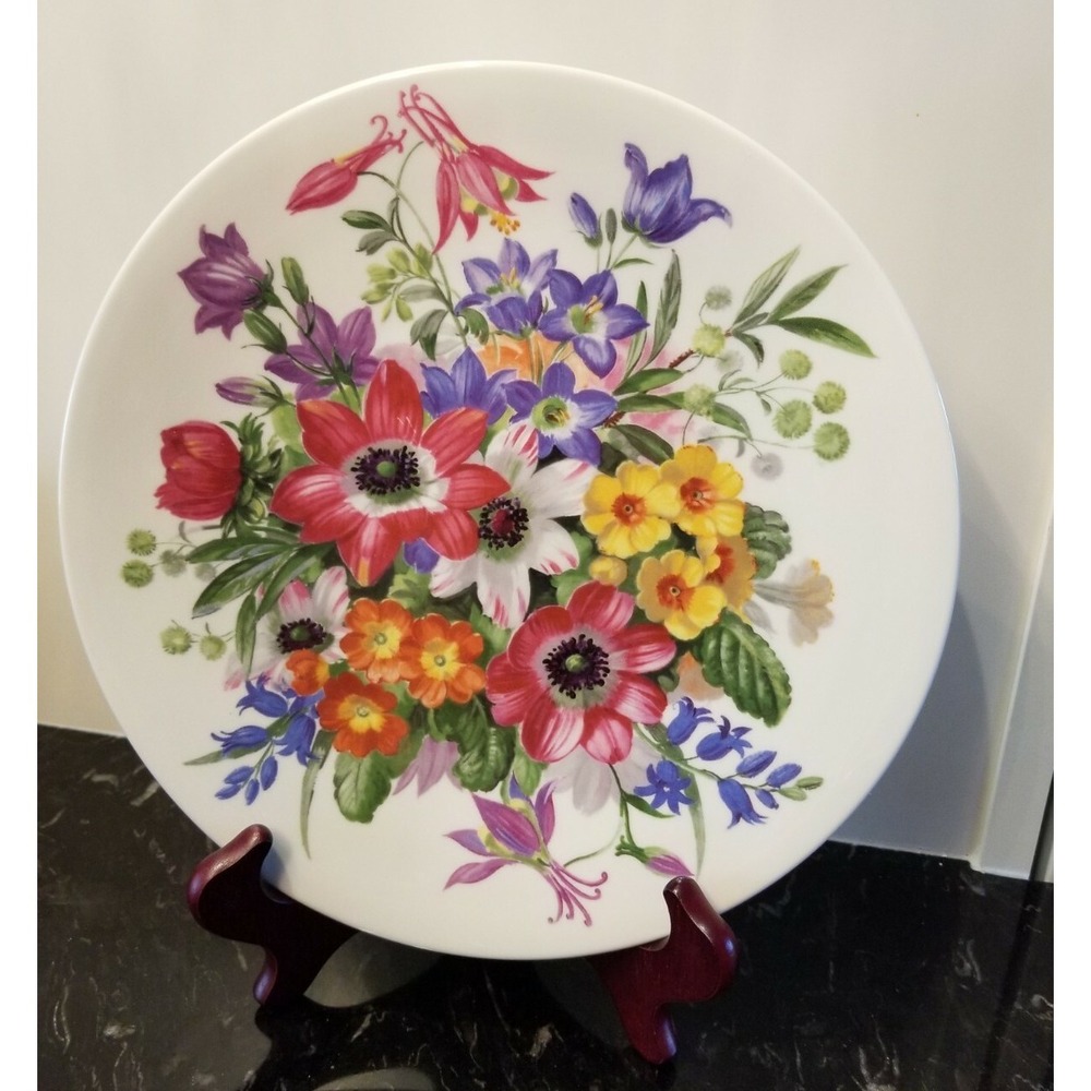 Beautiful Vintage PICKARD Charger Plate 10" Hand Decorated Floral Design